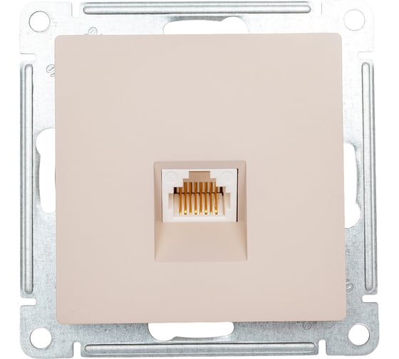 Телефонная розетка rj11 Systeme Electric Atlasdesign песочный, ATN001281