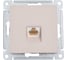 Телефонная розетка rj11 Systeme Electric Atlasdesign песочный, ATN001281 1