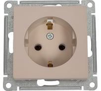 Розетка Systeme Electric Atlasdesign песочный, с заземлением, 16а ATN001243