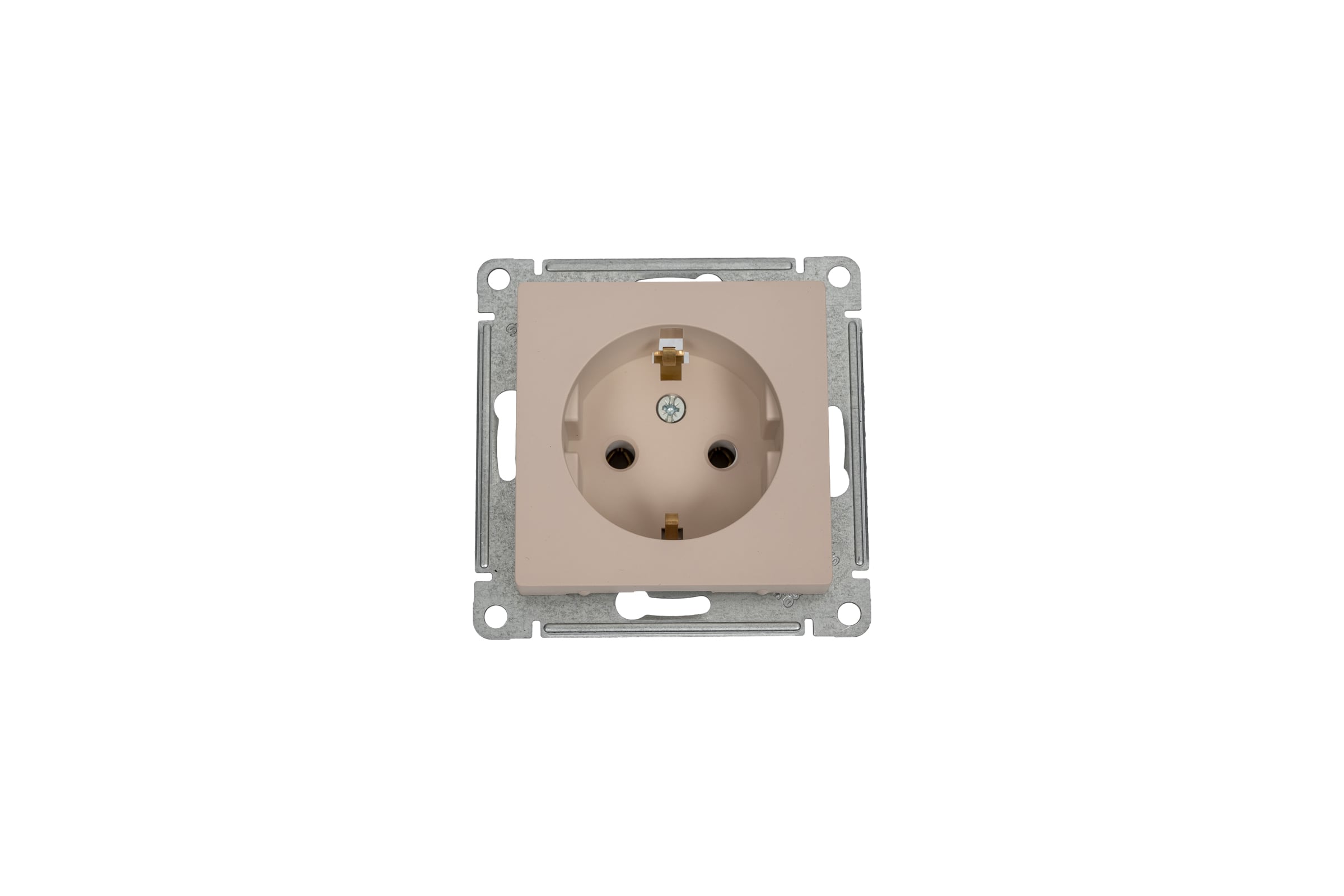 РозеткаSystemeElectricAtlasdesignпесочный,сзаземлением,16аATN001243