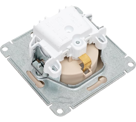 Розетка Systeme Electric Atlasdesign песочный, с заземлением, 16а ATN001243
