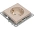 Розетка Systeme Electric Atlasdesign песочный, с заземлением, 16а ATN001243 2