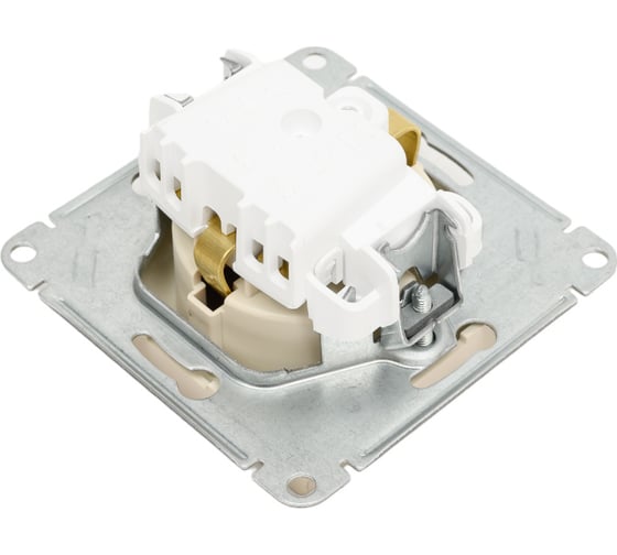 Розетка Systeme Electric Atlasdesign песочный, с заземлением, со шторками, 16а ATN001245