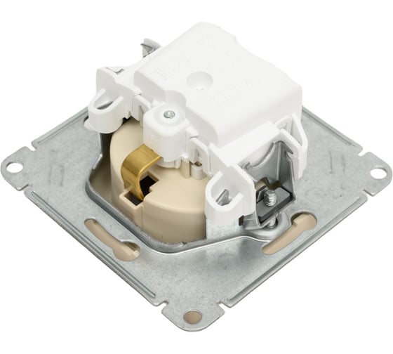 Розетка Systeme Electric Atlasdesign песочный, с заземлением, со шторками, 16а ATN001245