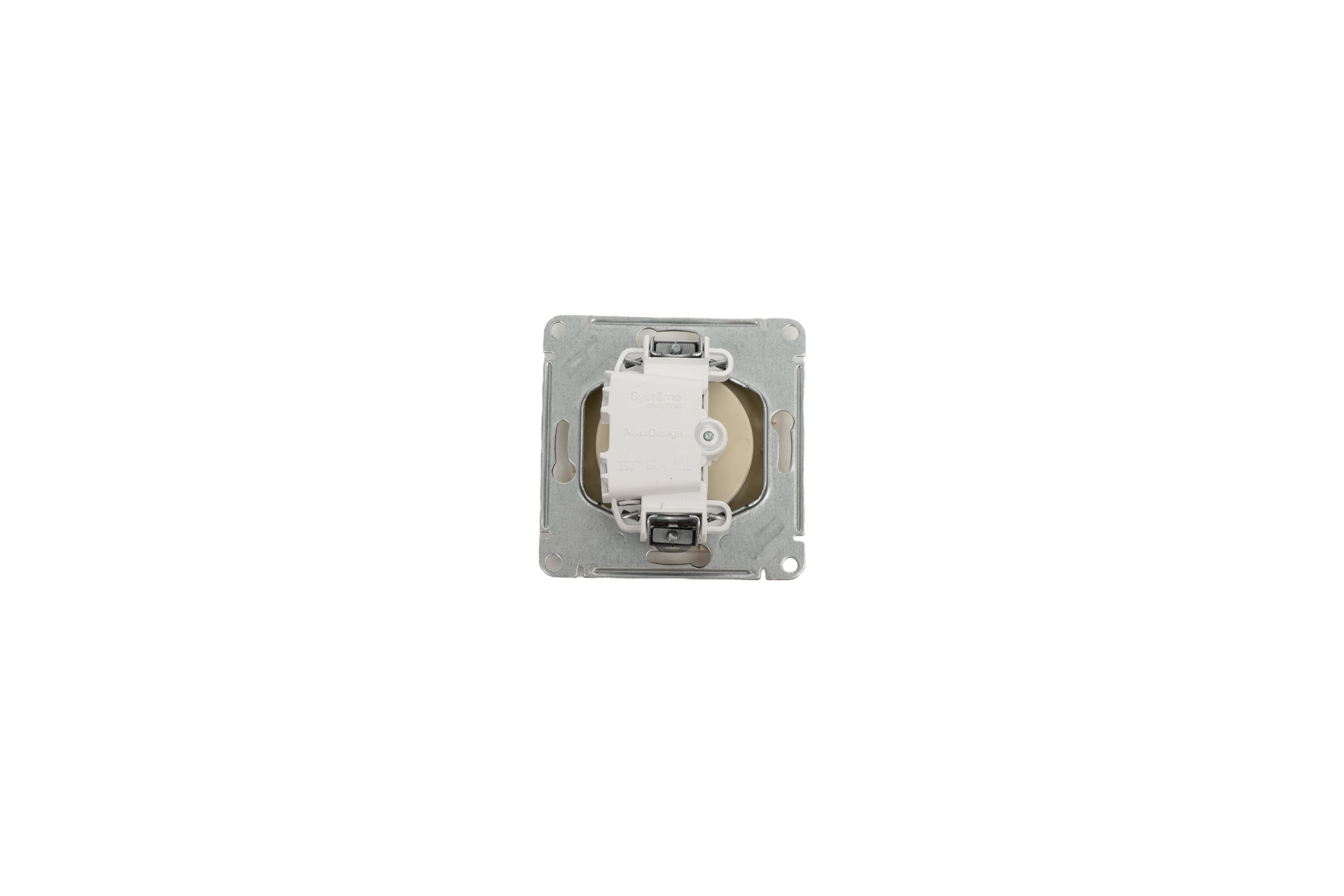 РозеткаSystemeElectricAtlasdesignпесочный,беззаземления,16аATN001241