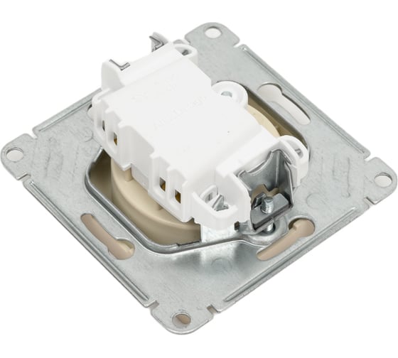 Розетка Systeme Electric Atlasdesign песочный, без заземления, 16а ATN001241