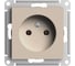 Розетка Systeme Electric Atlasdesign песочный, без заземления, 16а ATN001241 5