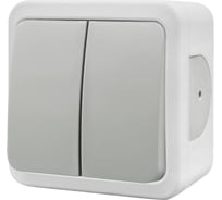 2-клавишный выключатель NE-AD 10А, 250В, MULTIMA, Белый 92-51-03