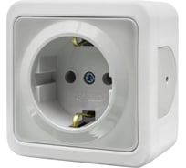 Розетка NE-AD с заземлением, 16А, 250В, MULTIMA, Белый 92-51-08