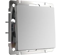 Одноклавишный выключатель WERKEL серебряный матовый a063606