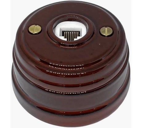 Компьютерная розетка Мезонинъ RJ45, цвет - Петровский гранит GE70341-46