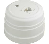 Пластиковая компьютерная розетка МЕЗОНИНЪ RJ45, цвет - белый GE30341-01