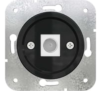 TV (sat) розетка Мезонинъ оконечная для скрытой установки, цвет - чёрный, серии лахта/ лахта сенатъ GE35321-05