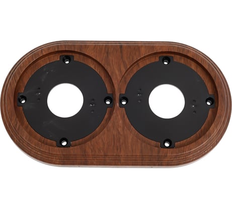 Рамка МЕЗОНИНЪ 2-местная пластиковая, цвет - орех GE30702-14