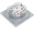 Розетка Intro 420901 2PE Schuko с крышкой, со шторками, 16А 250В, СУ, IP44, Solo, белый Б0043361 4