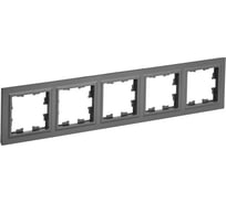 5-местная рамка IEK Brite ру-5-брг графит BR-M52-K53