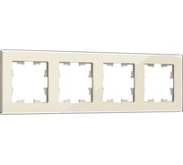 4-местная рамка IEK Brite ру-4-2-брва стекло ванильный BR-M42-G-K10