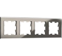 4-местная рамка IEK Brite ру-4-2-брд стекло дымчатый BR-M42-G-K30