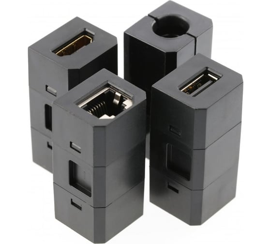 Врезной круглый удлинитель GTV charger plus, 1xschuko, 1xusb-a/5v, 1xtype-c/5v, беспроводная зарядка, сменные переходники, вилка провод 1,5м, черный AE-BPW1SACP-20
