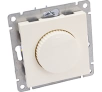 Светорегулятор (диммер) UNIVersal серия афина, с/у, 3а, 220в, 500вт, слоновая кость ivory еврослот A0101-I