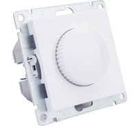 Светорегулятор (диммер) UNIVersal серия афина, с/у, 3а, 220в, 500вт, белый еврослот A0101