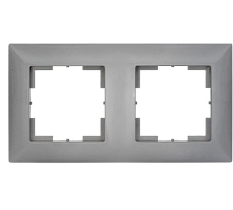 Двухместная рамка Кунцево-Электро "мария" мрфи11.11.00.00 алюминий 110058