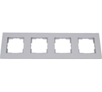 Четырехместная рамка Кунцево-Электро "аксиома" мрфи11.17.00.00 алюминий 121029