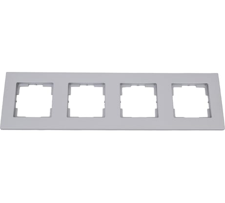 Четырехместная рамка Кунцево-Электро "аксиома" мрфи11.17.00.00 алюминий 121029