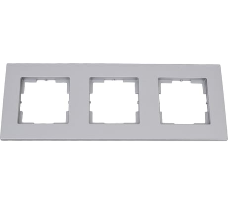 Трехместная рамка Кунцево-Электро "аксиома" мрфи11.16.00.00 алюминий 121028