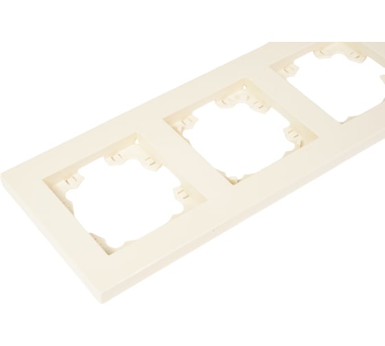 Горизонтальная шестиместная рамка UNIVersal серия афина, слоновая кость ivory A1043-I