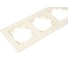Горизонтальная шестиместная рамка UNIVersal серия афина, слоновая кость ivory A1043-I 3