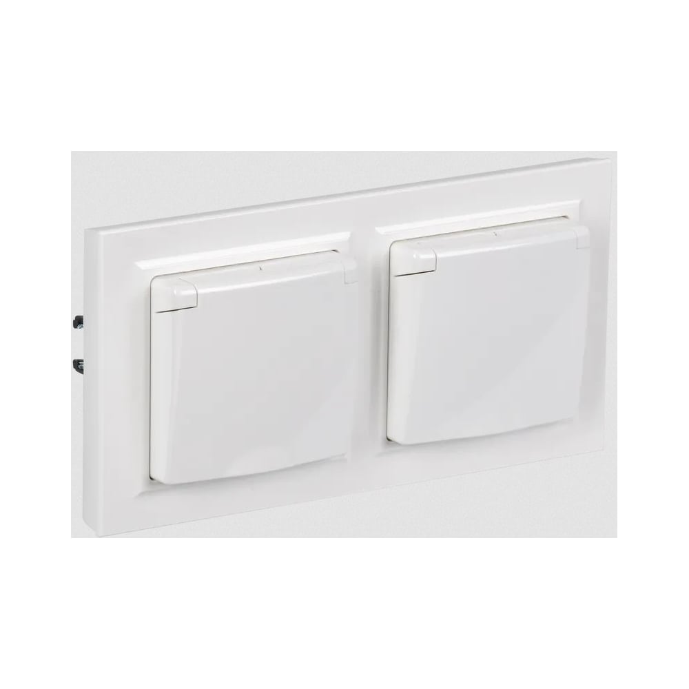 Комплект 1-местная розетка IEK Brite с заземлением с защитными шторками ...