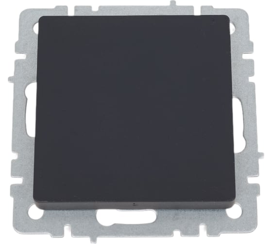 Заглушка с суппортом IEK Brite мз10-брг графит BR-PL10-K53