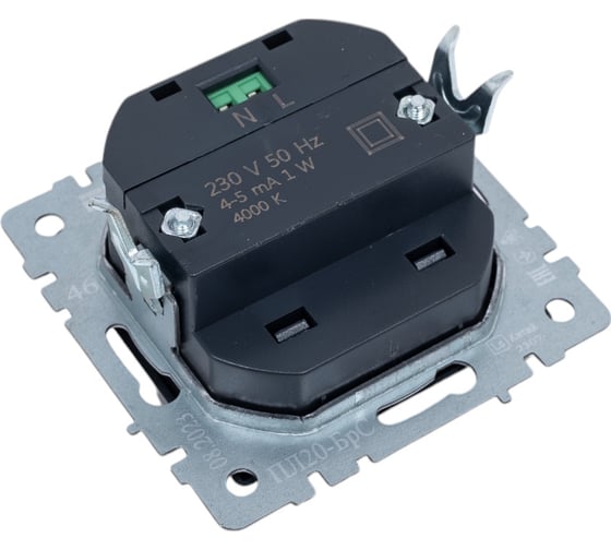 Встраиваемая светодиодная подсветка IEK Brite пл20-брс сталь BR-FL20-K46