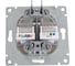 Компьютерная+телефонная розетка UNIVersal серия афина, с/у, 1а, rj45, rj12, слоновая кость ivory еврослот A0052-I 3