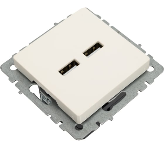 Розетка USB IEK Brite a+a 5в 3,1а рю10-1-брж жемчуг BR-U21-D31-K36