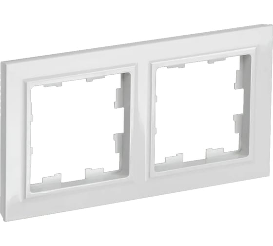 2-местная рамка IEK Brite ру-2-брб белый BR-M22-K01-PRO 1