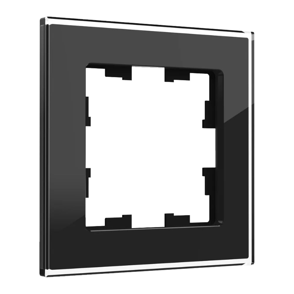 1-местная рамка IEK Brite ру-1-2-брч стекло, черный BR-M12-G-K02 ...