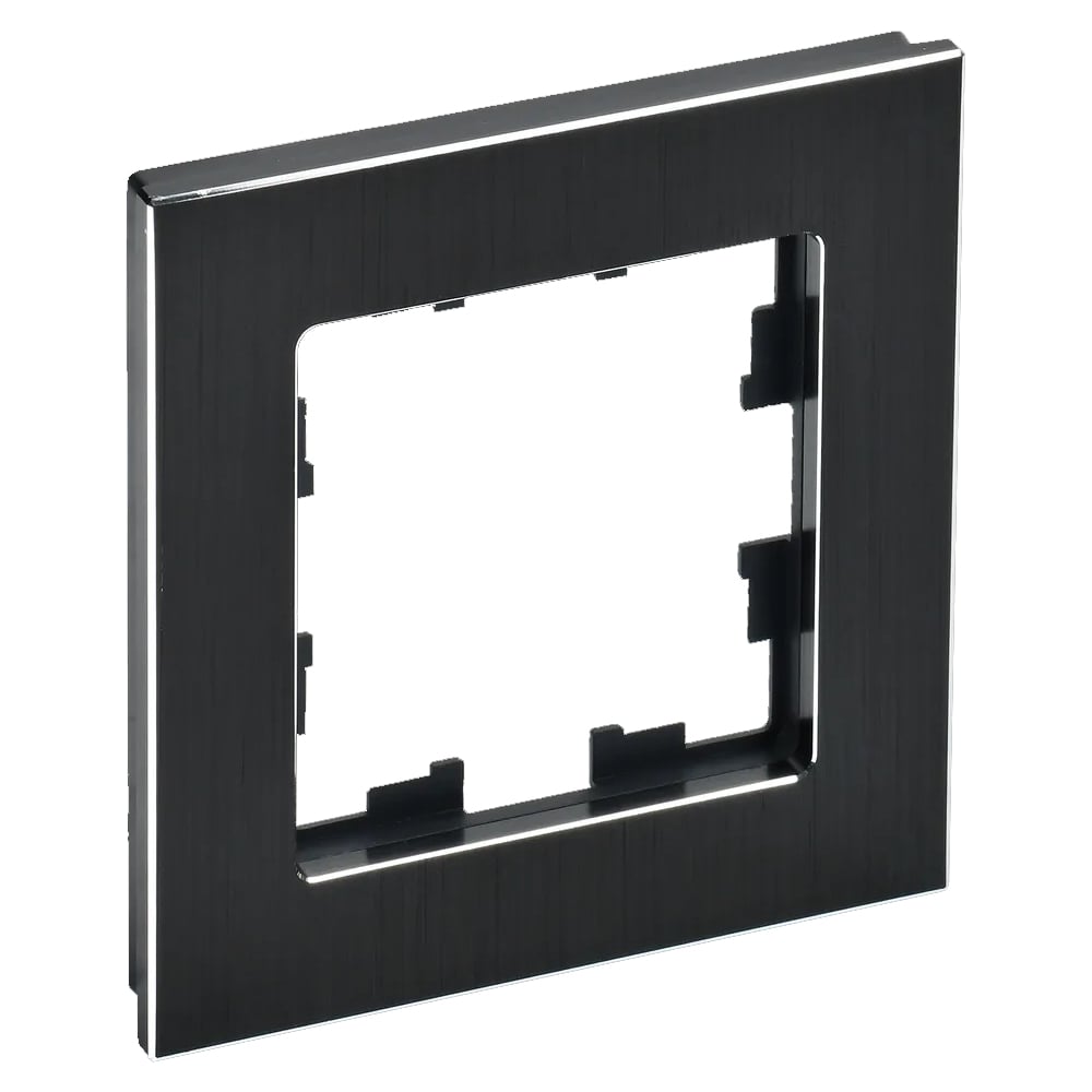 1-местная рамка IEK Brite ру-1-1-брч металл, черный BR-M12-M-K02 ...