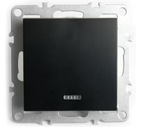 1-клавишный выключатель STEKKER c индикатором (механизм), серия Эрна, PSW10-9 49146