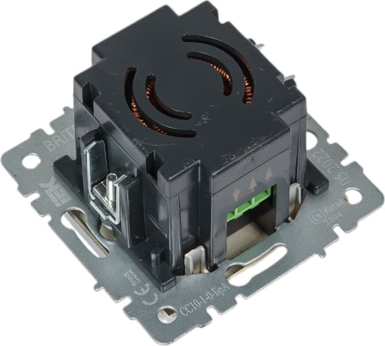 Поворотно-нажимной светорегулятор IEK Brite 600вт сс10-1-0-бра алюминий BR-D20-0600-K47
