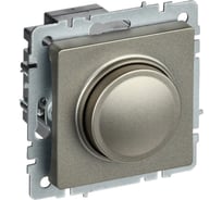 Поворотно-нажимной светорегулятор IEK Brite сс10-1-0-брш 600вт, шампань BR-D20-0600-K37