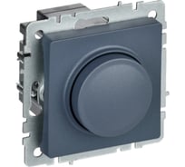 Поворотно-нажимной светорегулятор IEK Brite сс10-1-0-брм 600вт, маренго BR-D20-0600-K35