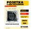 1-местная розетка STEKKER с заземлением (механизм) с USB, серия Эрна, PST16-9111-03 49155 2