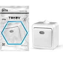 Выключатель TOKOV ELECTRIC 1-кл. оп dita ip54 10а 250в с индикацией бел. TKL-DT-V1I-C01-IP54