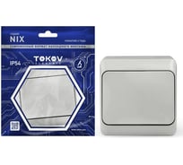 Выключатель TOKOV ELECTRIC 1-кл. оп nix 10а ip54 250в сер. TKE-NX-V1-C06-IP54