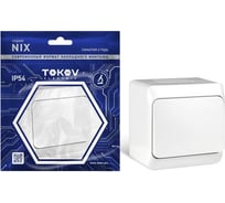 Выключатель TOKOV ELECTRIC 1-кл. оп nix 10а ip54 250в бел. TKE-NX-V1-C01-IP54