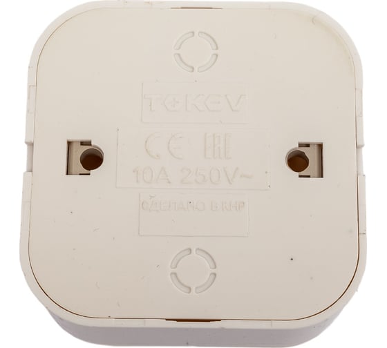 Выключатель TOKOV ELECTRIC 2-кл. оп frea 10а ip20 250в абс-пластик бел. TKE-FR-V2-C01