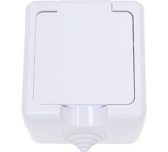 Розетка 1-м TOKOV ELECTRIC оп dita 16а ip54 250в с заземл. с крышкой бел. TKL-DT-R1Z-C01-IP54
