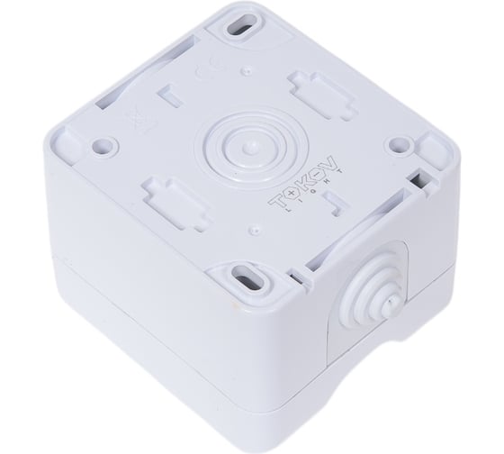 Розетка 1-м TOKOV ELECTRIC оп dita 16а ip54 250в с заземл. с крышкой бел. TKL-DT-R1Z-C01-IP54